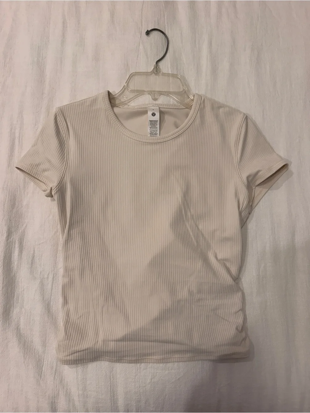 lululemon athletica Ribbed Short Sleeve Tee - Cream